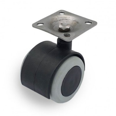 На картинке «Опора колесная резиновый ход 40 мм»