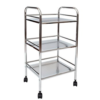 Полка напольная Zenfort 3-х ярусная YT-814, хром