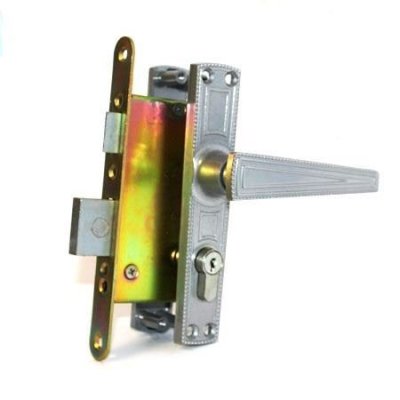 На картинке «Замок врезной ЗВ4-3.01 "Зенит" серебро »