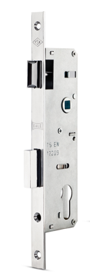 На картинке «Замок врезной цилиндровый узкопрофильный  KALE KILIT 153P,85BS25,16CP,w/o SP,w/o Ros,STB»