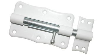 Задвижка фигурная ЗТ2-100 (ШФ-100) белая с цинком (М-К)