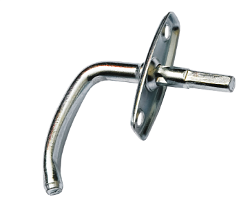 Ручка оконная Р1 к завертке ЗР2-1Б, цинк (М-К)