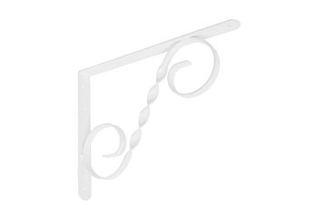 Кронштейн фигурный Домарт 300х225 мод.3 белый (г.Балаково)