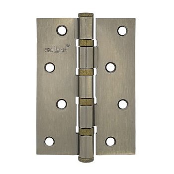 Петля дверная прямая 4ВВ SOLLER бронза (сталь 100*70*2,5)