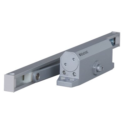 На картинке «Доводчик дверной  БУЛАТ ARCTIC ДД 502/4 AH-S (40-90 кг) серебро  со скольз. тягой, »