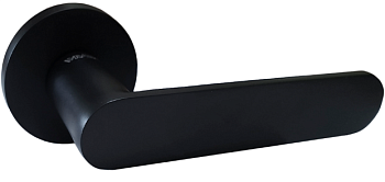 На картинке «Ручка раздельная Vrata "2199" круг 06, черный матовый»