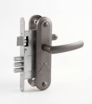 Замок врезной ЗВ9-1-02 Омега сувальдный, серебро (г.Димитровград)