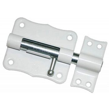 Задвижка фигурная ЗТ-2-85 (ШФ-85) белая с цинком (М-К)