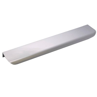 На картинке «Ручка торцевая мебельная Trodos "10289" 160мм алюминий, хром матовый»