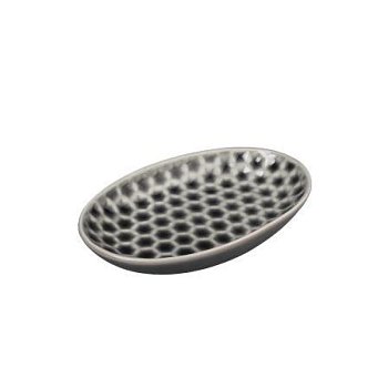 Мыльница керамика Magic серая B4456-4