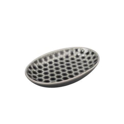 На картинке «Мыльница керамика Magic серая B4456-4»