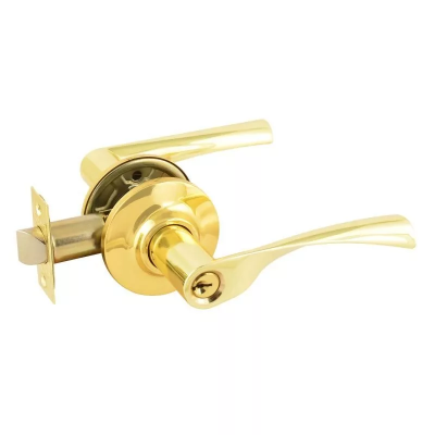 На картинке «Ручка дверная Титан 200-00 PB ключ/фиксатор»