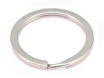 Кольцо для ключей Ø33 плоское, хром