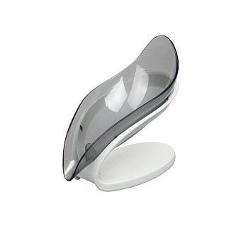 Мыльница Лотос пластик серая N-42