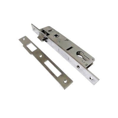 На картинке «Корпус врезного замка "Trodos" 153-30 CP хром (85мм)»