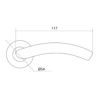 На картинке «Ручка дверная "Trodos" AL-106 AB/CP бронза/хром*»