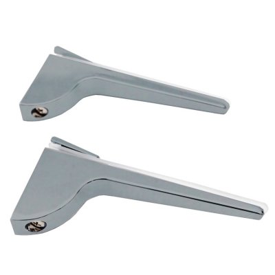 На картинке «Комплект крепления полки "ZY-156" (65х130мм) серебро (2шт)»