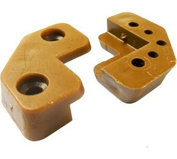 Стеклодержатель угловой, пластик, бежевый, 4 шт.