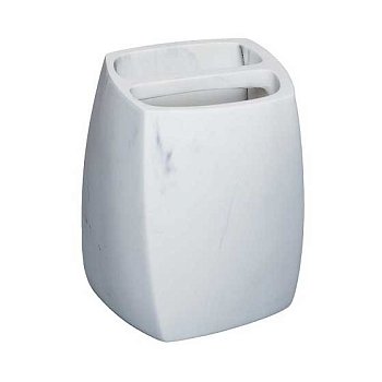 Стакан для зубных щеток Zenfort коллекция Мрамор, полирезина