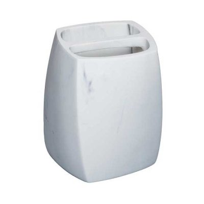 На картинке «Стакан для зубных щеток Zenfort коллекция "Мрамор", полирезина»