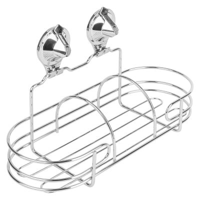 На картинке «Полка 1-ая овальная на присоске (Air-lock) BI-3103A (160х130х320) СР (хром) SAKURA»