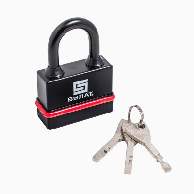 На картинке «Замок навесной БУЛАТ ВС 3-Н65 ПЛ всепогодный 5кл. d=9мм »