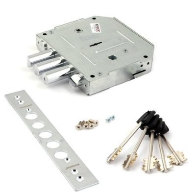 На картинке «Замок врезной ЗВ9-6ПК.3/15 "Просам"(77412) левый»