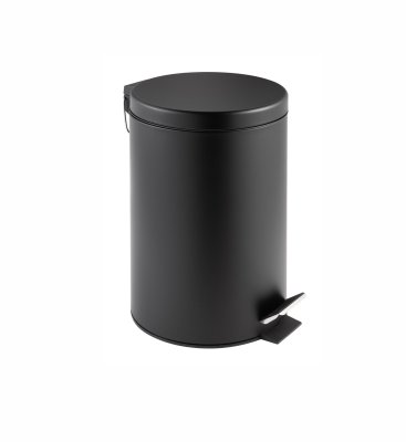 На картинке «Ведро для мусора Delphinium "0030B" 5л, черный»