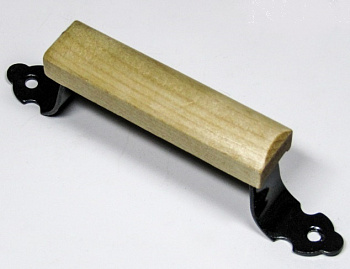 Ручка-скоба РС- 80 Пл с деревянными накладками (г.Н-Новгород)