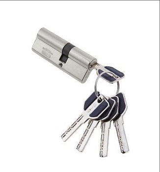 Механизм цилиндровый MSM Латунь ЦМП 70-5К 5 перфоключей, хром (CP)