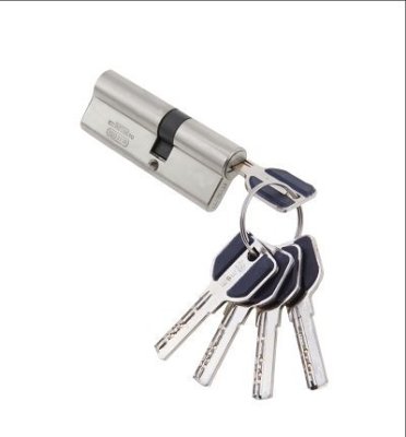 На картинке «Механизм цилиндровый "MSM Латунь" ЦМП 70-5К 5 перфоключей, хром (CP)»