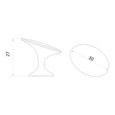 На картинке «Ручка-кнопка "CS504" (14.60.01) золото»