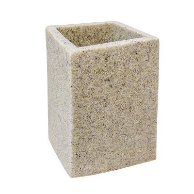 На картинке «Стакан Zenfort коллекция "Светлый камень", полирезина»