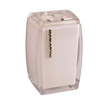 Стакан для зубных щеток Better Plastic A9182 (white cristal)