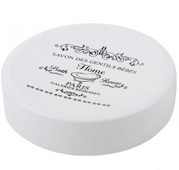 Мыльница белый металл B0367S