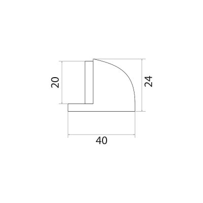 На картинке «Ограничитель "Trodos" напольный 08.01.30 медь»