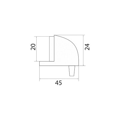На картинке «Ограничитель "Trodos""Rood" 08.05.33 бронза»