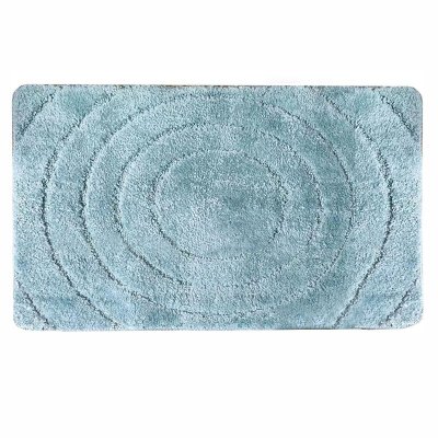 На картинке «Ковер Delphinium коллекция "Вираж" микрофибра 50х80см, голубой»