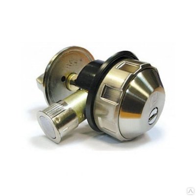 На картинке «Замок врезной "Deadbolt-Master Lock Автомат" антик/графит, левый»