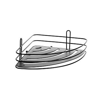 полка угловая Black 1-ая присоска пласт. вставка W7256-1