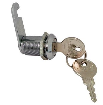 Замок почтовый Jin ЗП-16 мм, 2 металл ключа, хром