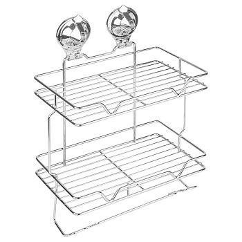 Полка 2-ая малая на присоске (Air-lock) BI-3113A2 СР (хром) SAKURA