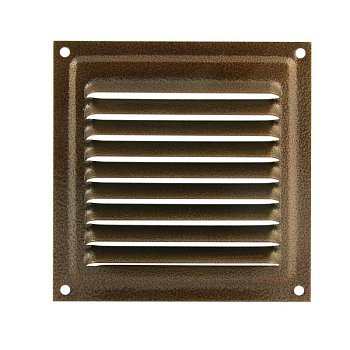 Вентиляционная решетка 100х100 полимер (бронза антик)