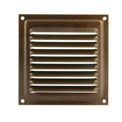 На картинке «Вентиляционная решетка 100х100 полимер (бронза антик)»