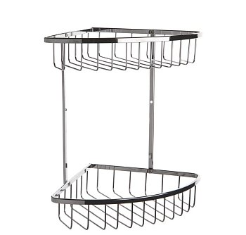 Полка угловая 2-ая прутья нерж 201 A-24