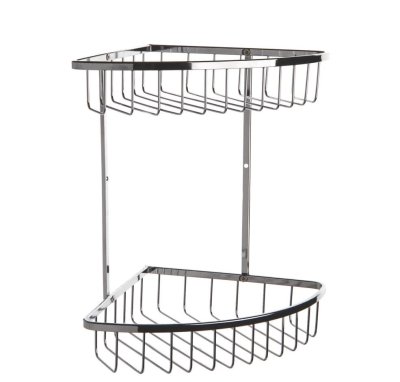 На картинке «Полка угловая 2-ая прутья нерж 201 A-24»