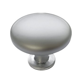 Ручка-кнопка мебельная Trodos 9095 сплав ЦАМ, серебро