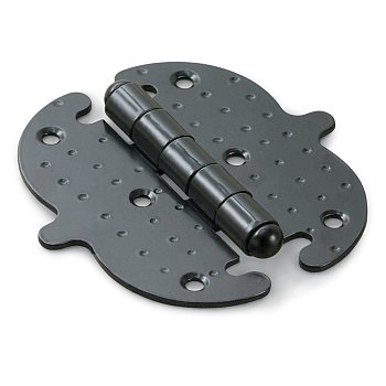 Петля накладная фигурн. НОЭЗ ПН 5-90-SL черный матовый (30)