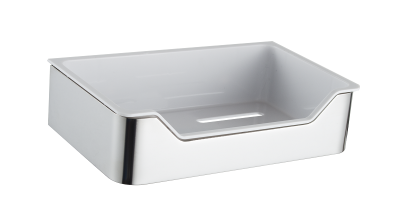 На картинке «Полка настенная Zenfort 1-ярусная "B022S", хром»