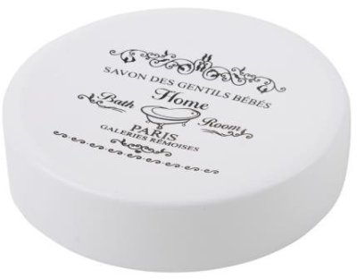 На картинке «Мыльница Delphinium "Home", металл, белый»